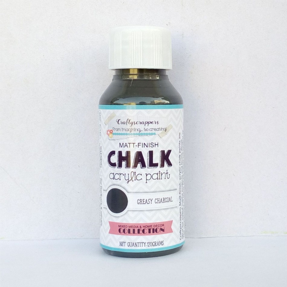 Craftyscrappers Chalkpaint- GREASY CHARCOAL