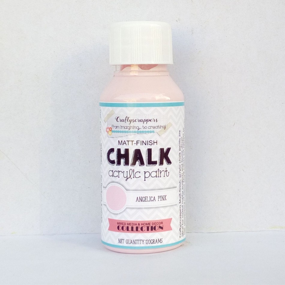 Craftyscrappers Chalkpaint- ANGELICA PINK