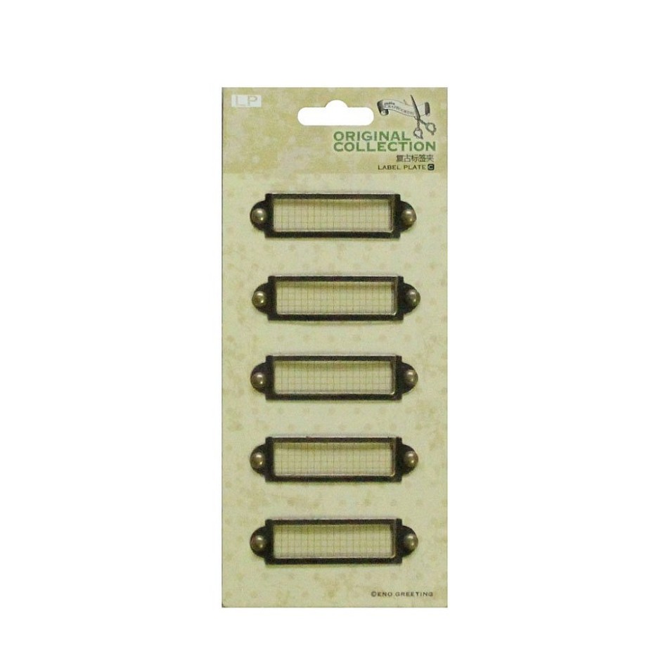 Craftyscrappers Metal Charms - LABEL(SMALL RECTANGLE)
