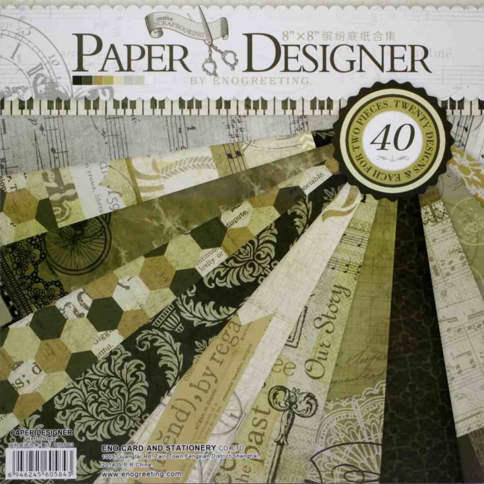 Craftyscrappers Pattern Paper- RETRO SERIES VOLUME-RETRO STYLE