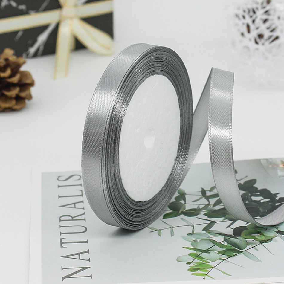 Craftyscrappers Satin Ribbons - GREY