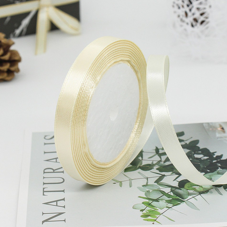 Craftyscrappers Satin Ribbons - IVORY