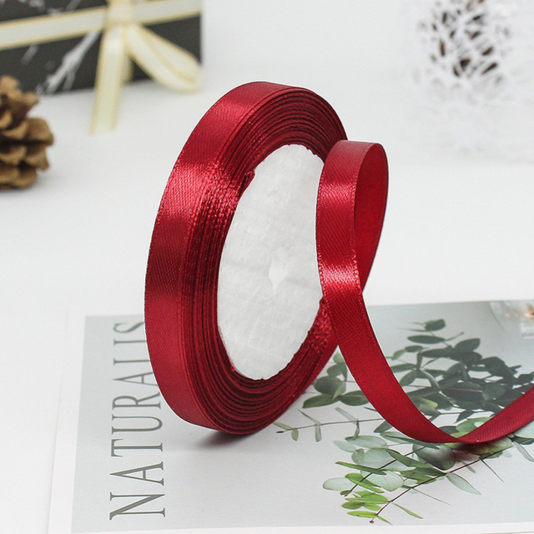Craftyscrappers Satin Ribbons - MAROON