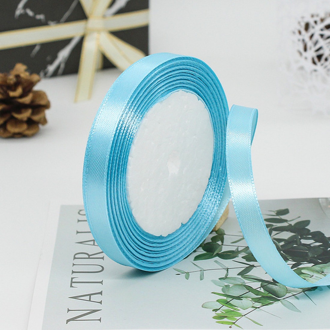 Craftyscrappers Satin Ribbons - SKY BLUE