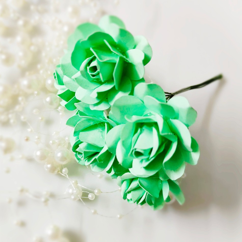 Craftyscrappers Paper Flowers - ROSE(ENVY)