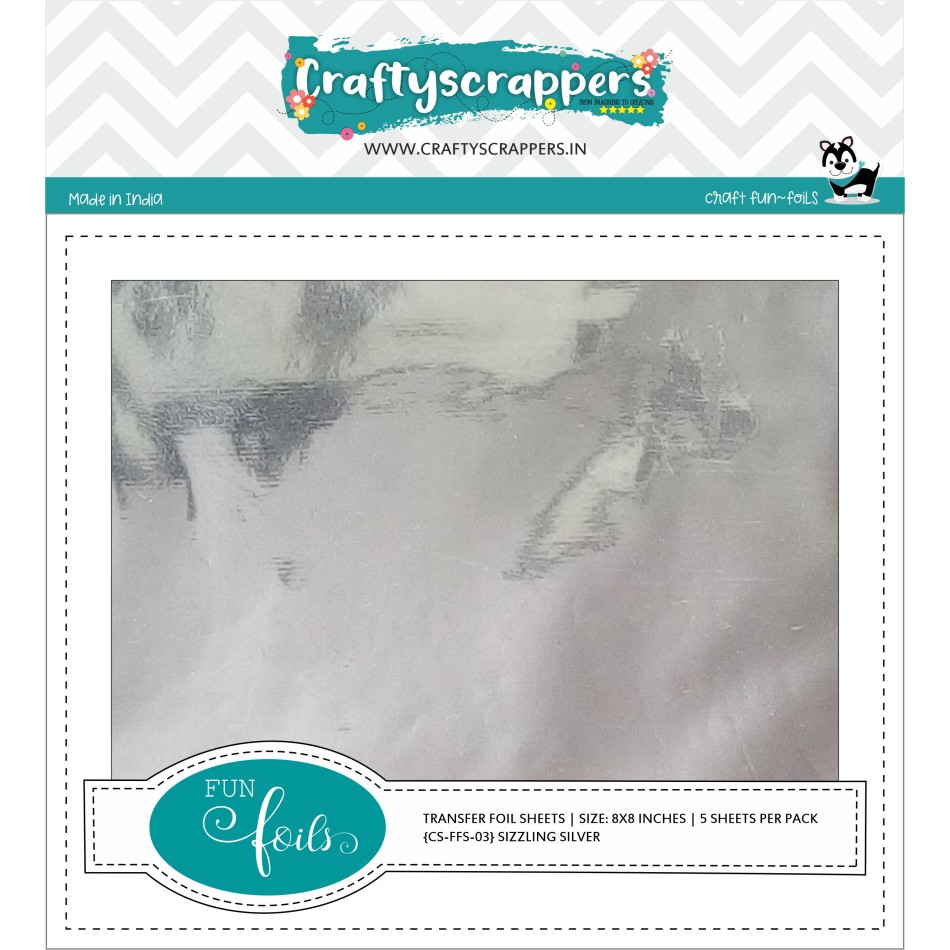 Craftyscrappers Funfoil- SIZZLING SILVER