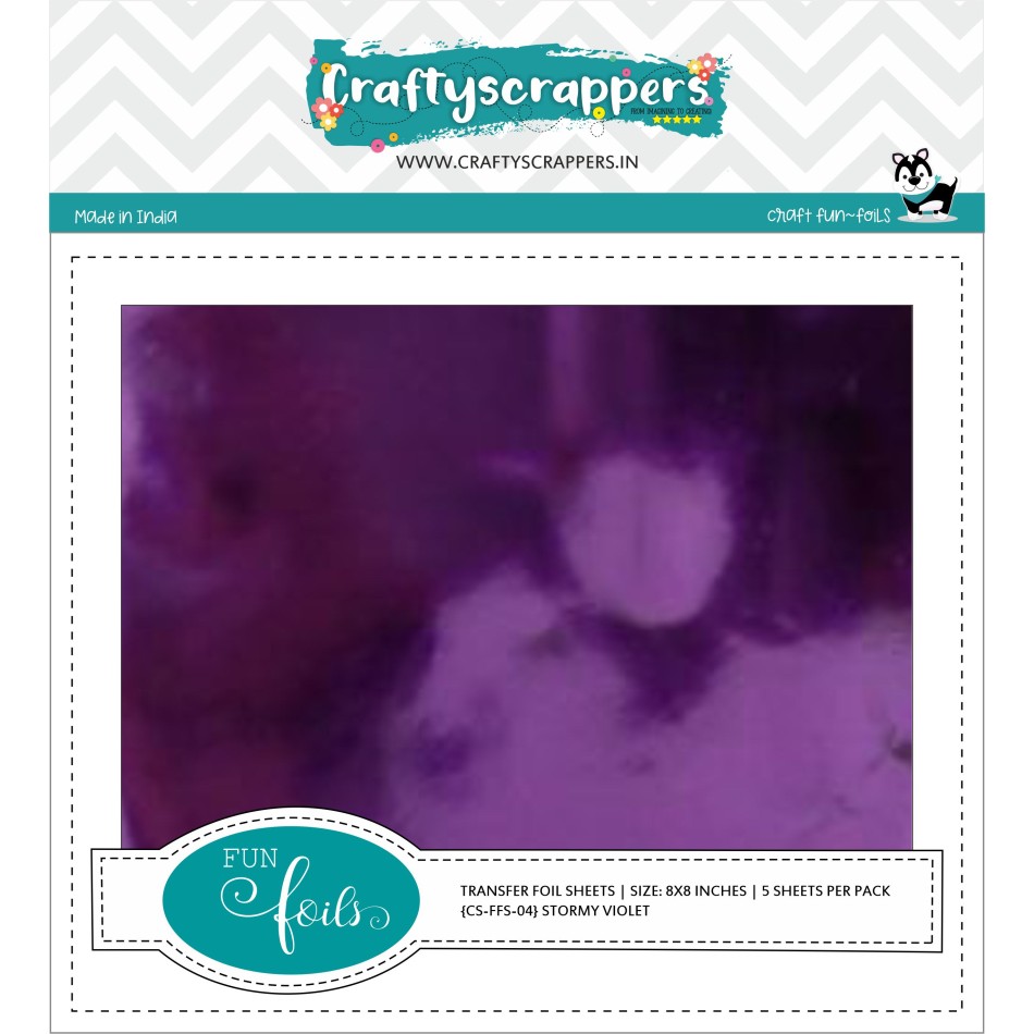Craftyscrappers Funfoil- STORMY VIOLET