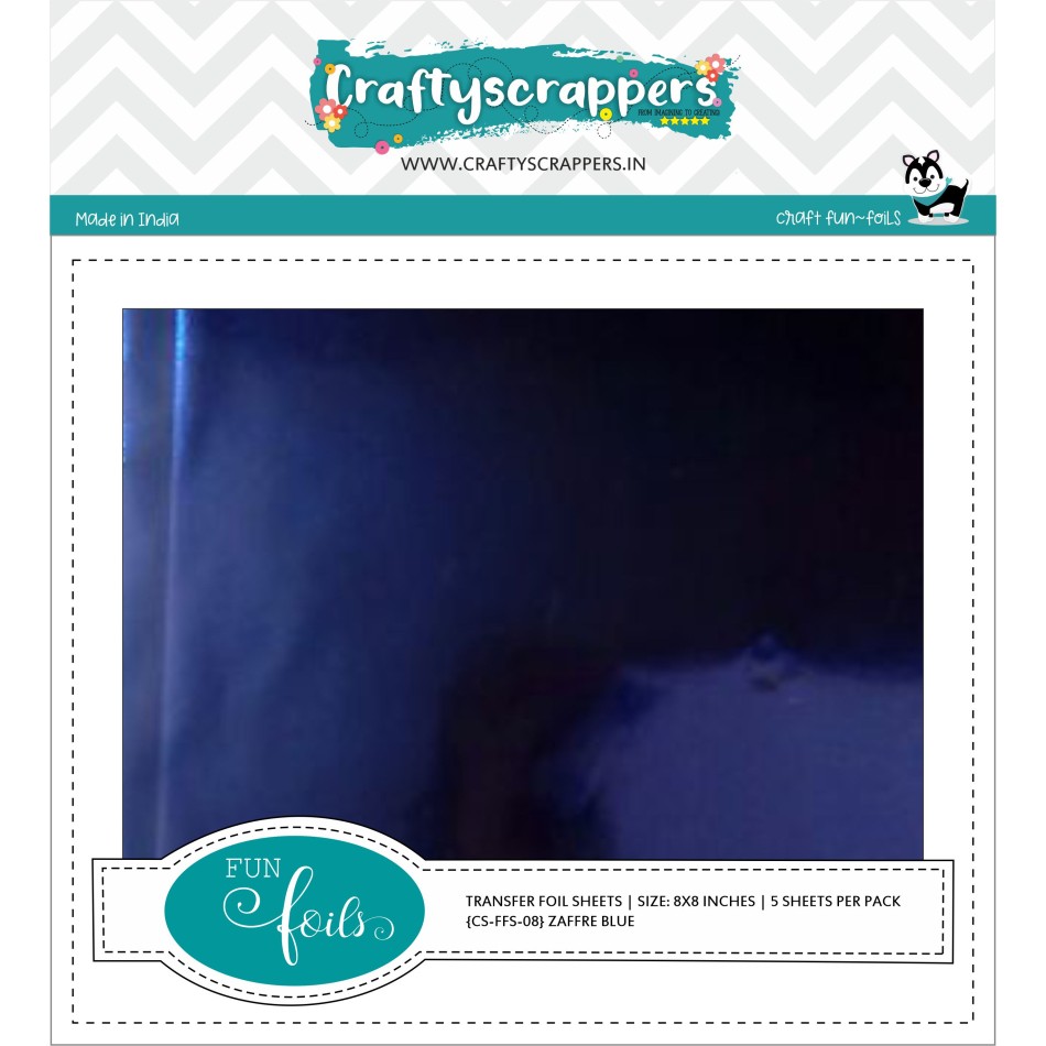 Craftyscrappers Funfoil- ZAFFRE BLUE