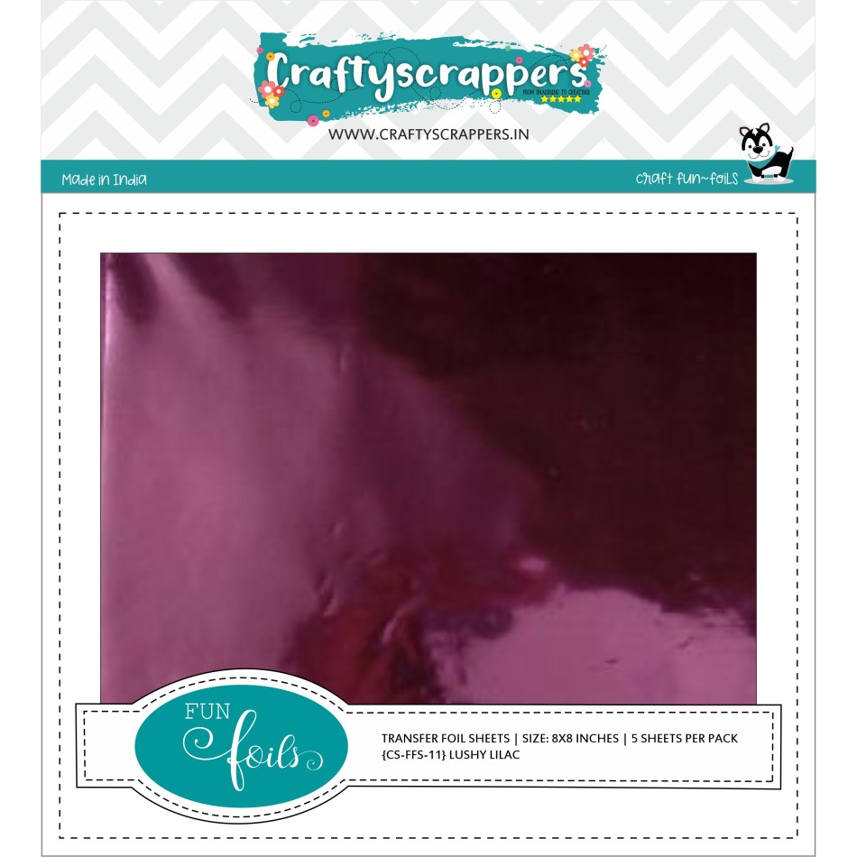 Craftyscrappers Funfoil- LUSHY LILAC
