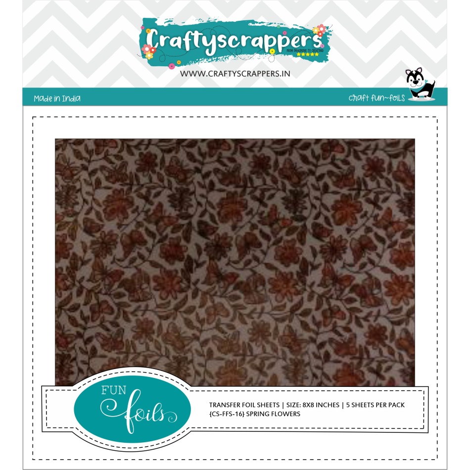 Craftyscrappers Funfoil- SPRING FLOWERS