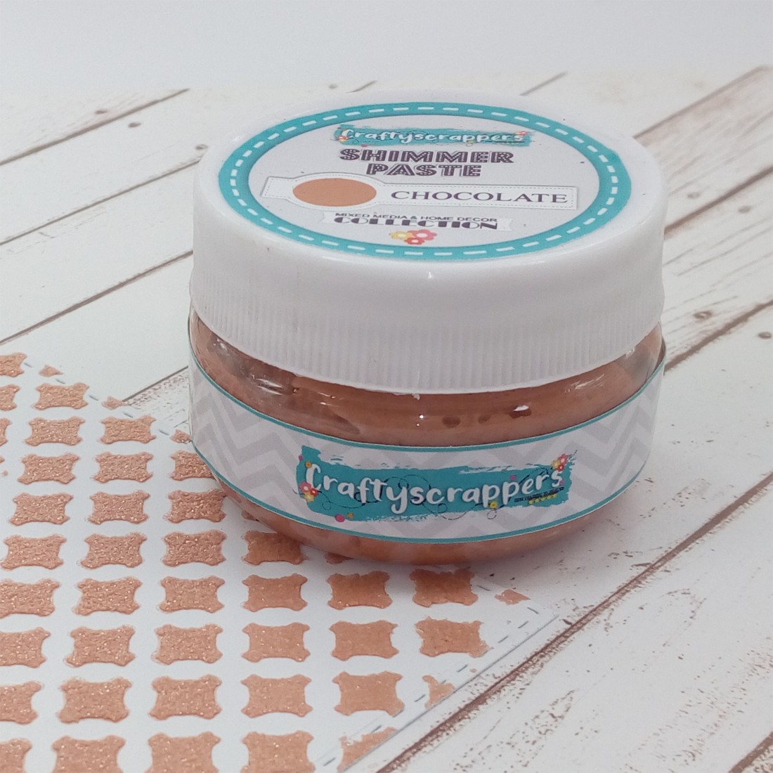 Craftyscrappers ShimmerPaste- CHOCOLATE