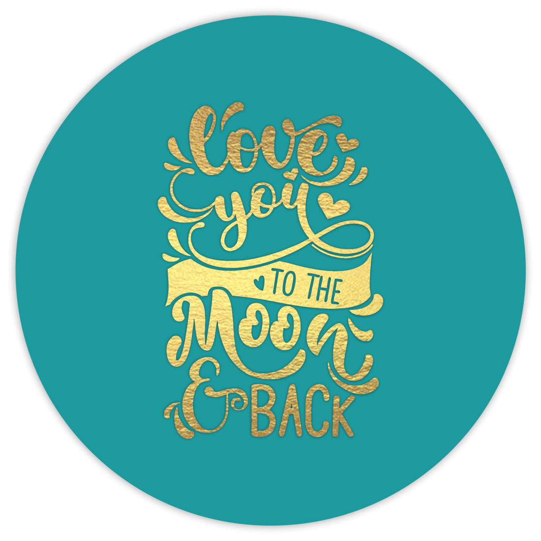 Craftyscrappers Resin Decals- MOON N BACK