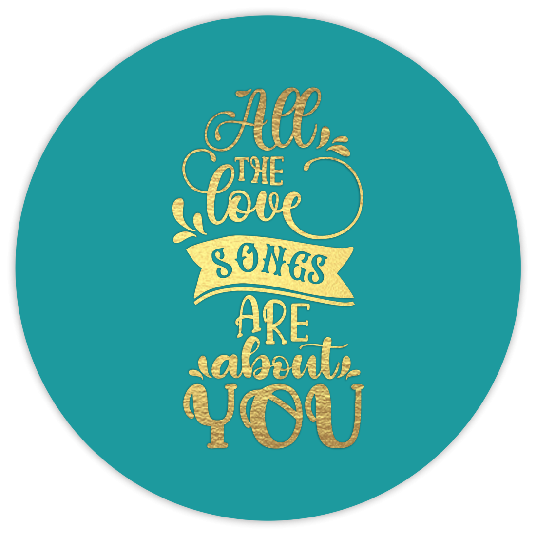 Craftyscrappers Resin Decals- LOVE SONG