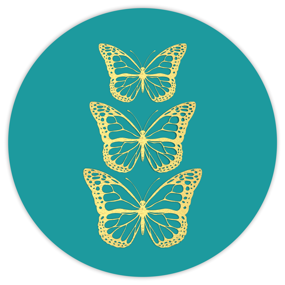Craftyscrappers Resin Decals- BUTTERFLY SET OF 3
