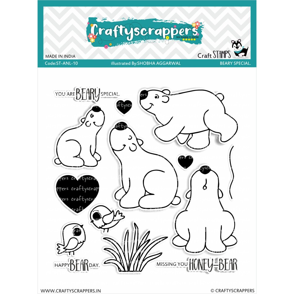 Craftyscrappers Stamps- BEARY SPECIAL