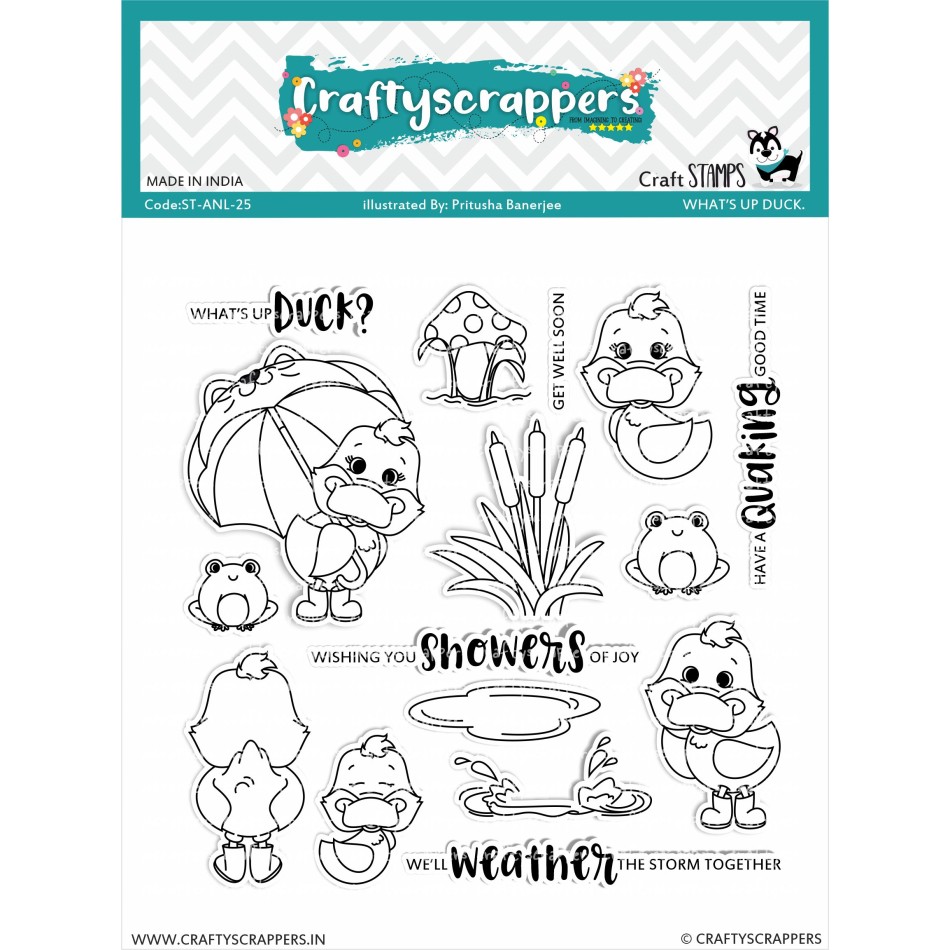 Craftyscrappers Stamps- WHAT'S UP DUCK