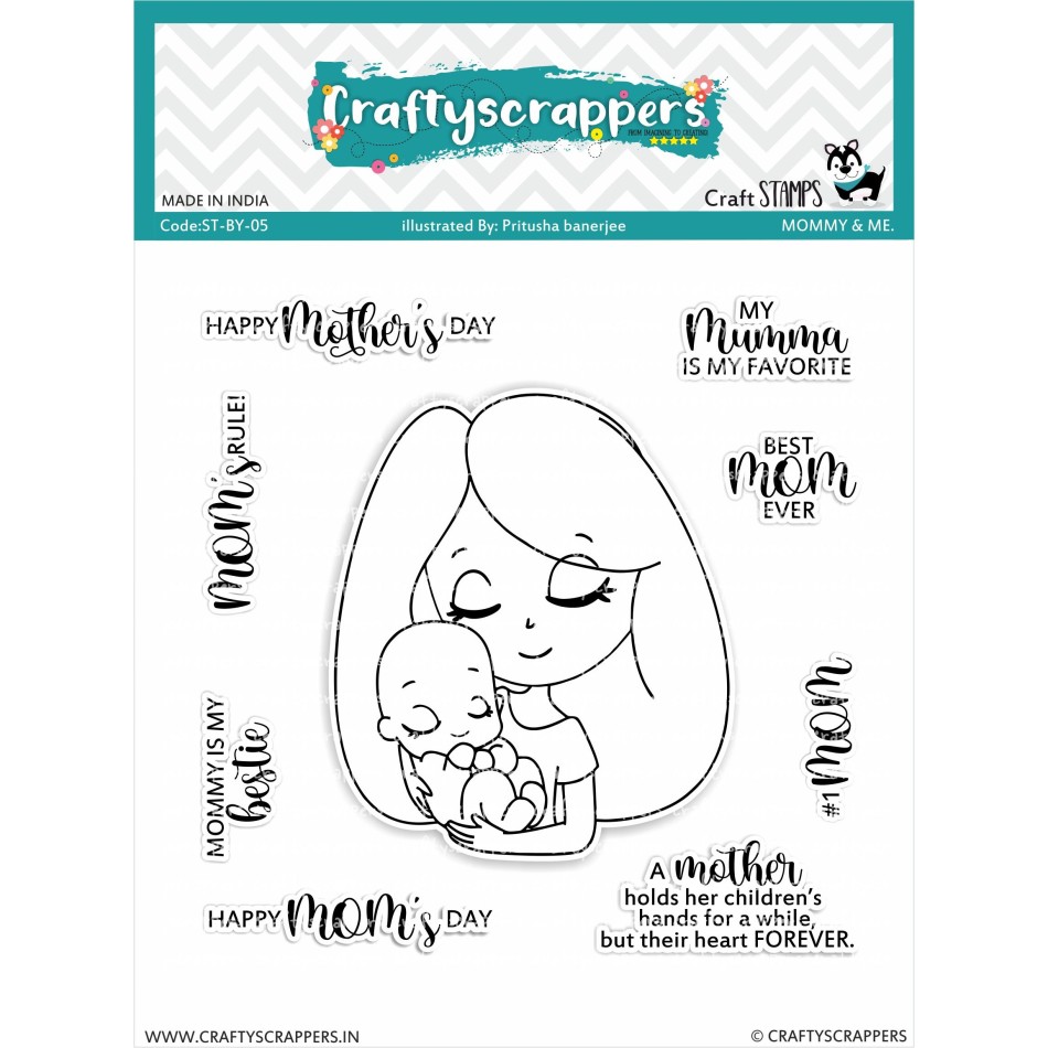 Craftyscrappers Stamps- MOMMY & ME
