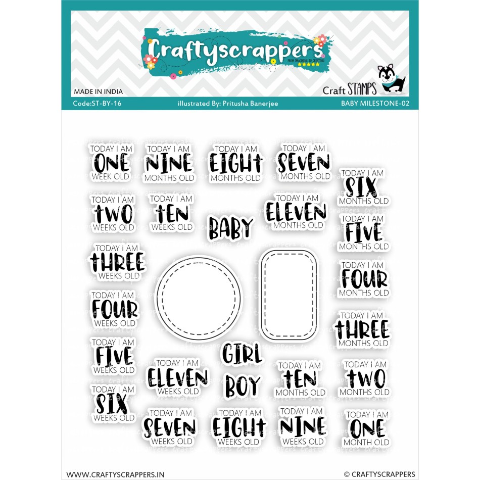 Craftyscrappers Stamps- BABY MILESTONE-02