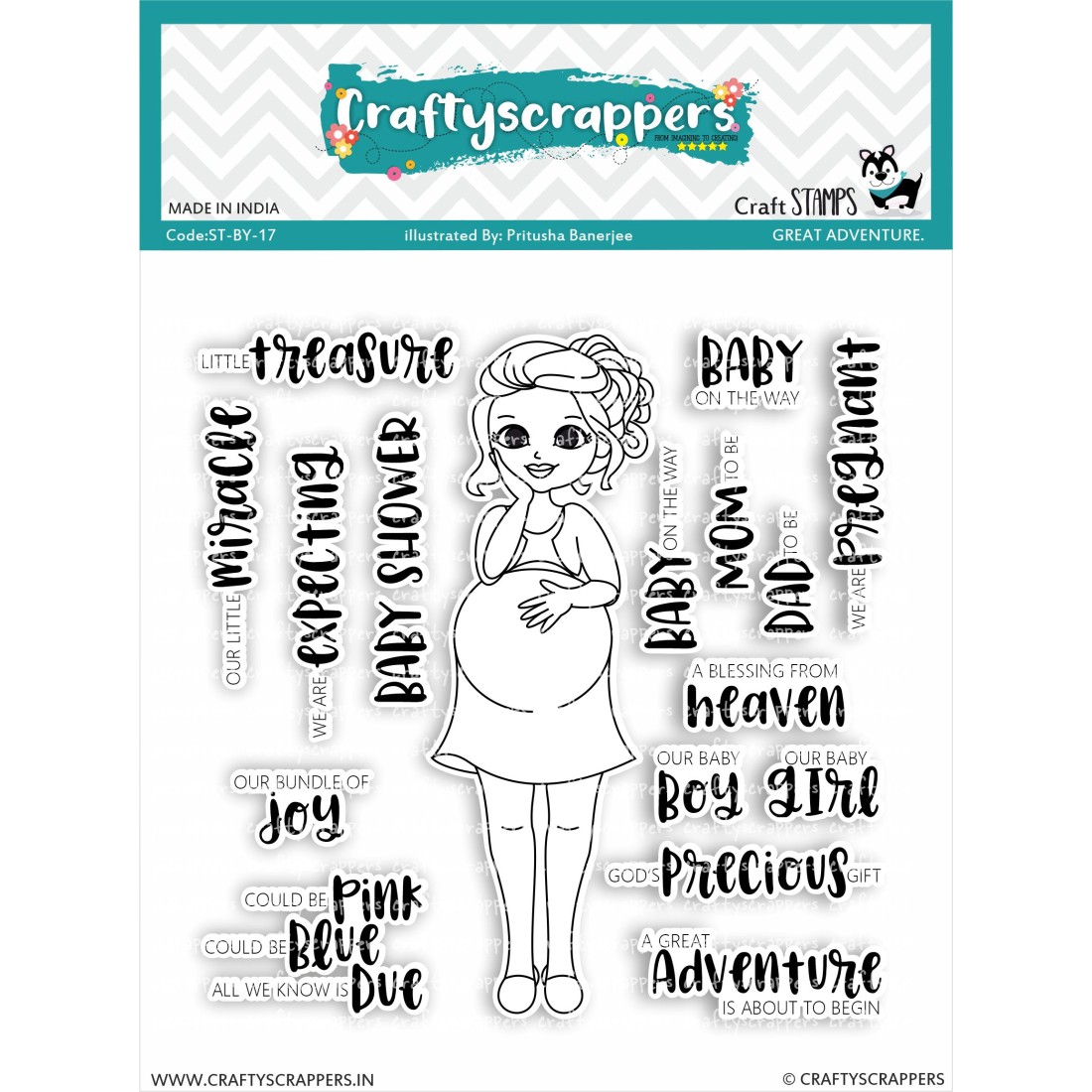 Craftyscrappers Stamps- GREAT ADVENTURE