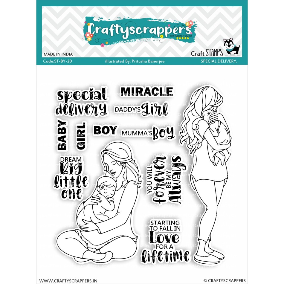 Craftyscrappers Stamps- SPECIAL DELIVERY