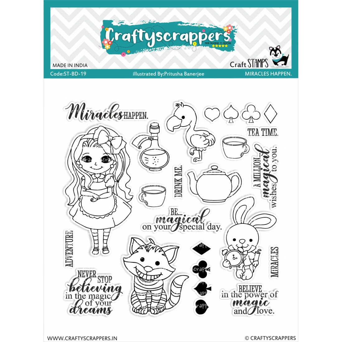 Craftyscrappers Stamps- MIRACLES HAPPEN