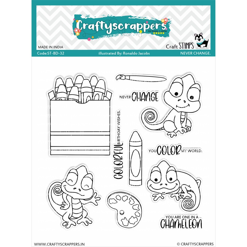 Craftyscrappers Stamps- NEVER CHANGE