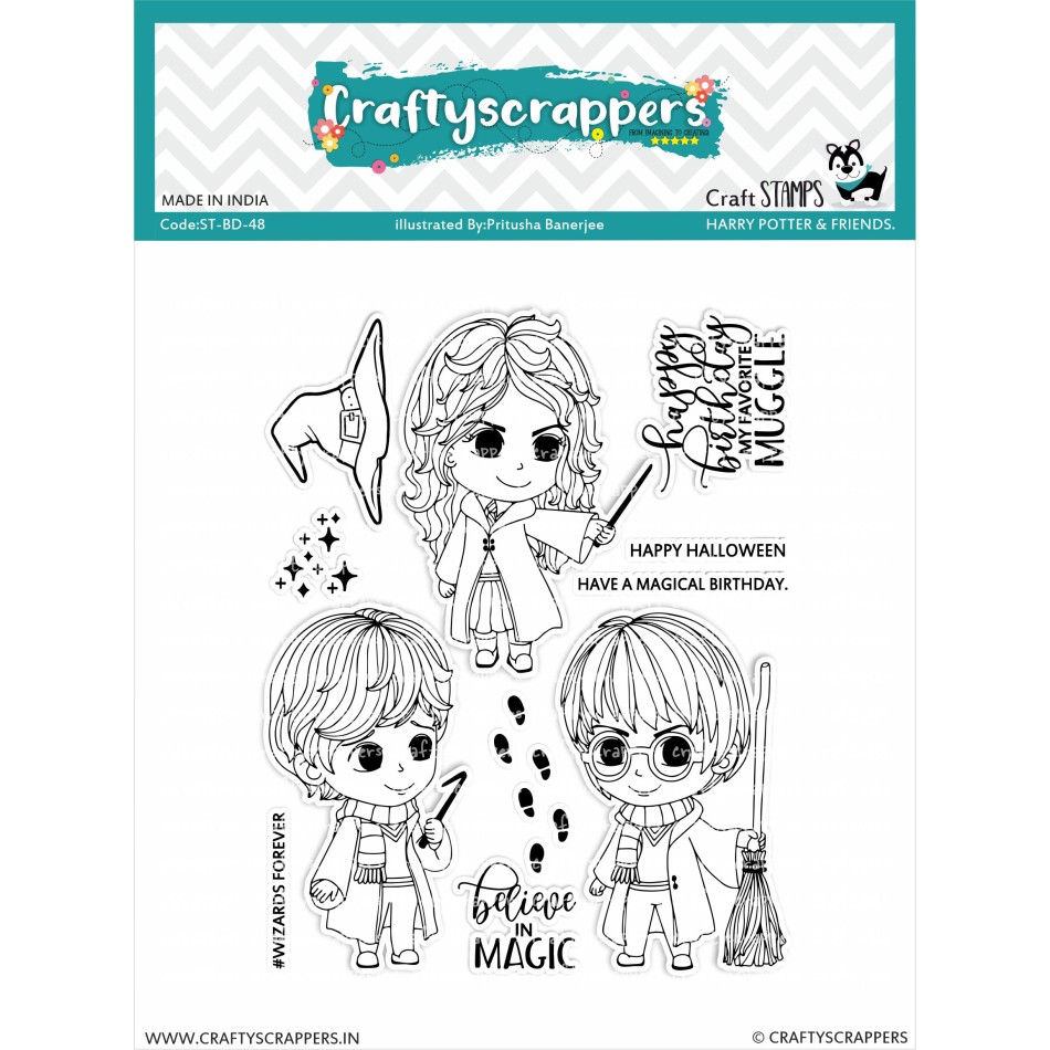 Craftyscrappers Stamps- HARRY POTTER & FRIENDS