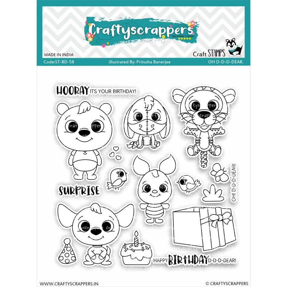 Craftyscrappers Stamps- OH D-D-D-DEAR