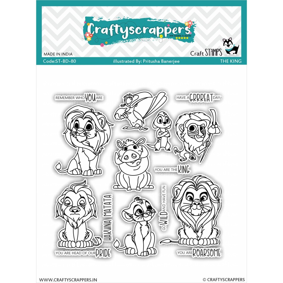 Craftyscrappers Stamps- THE KING