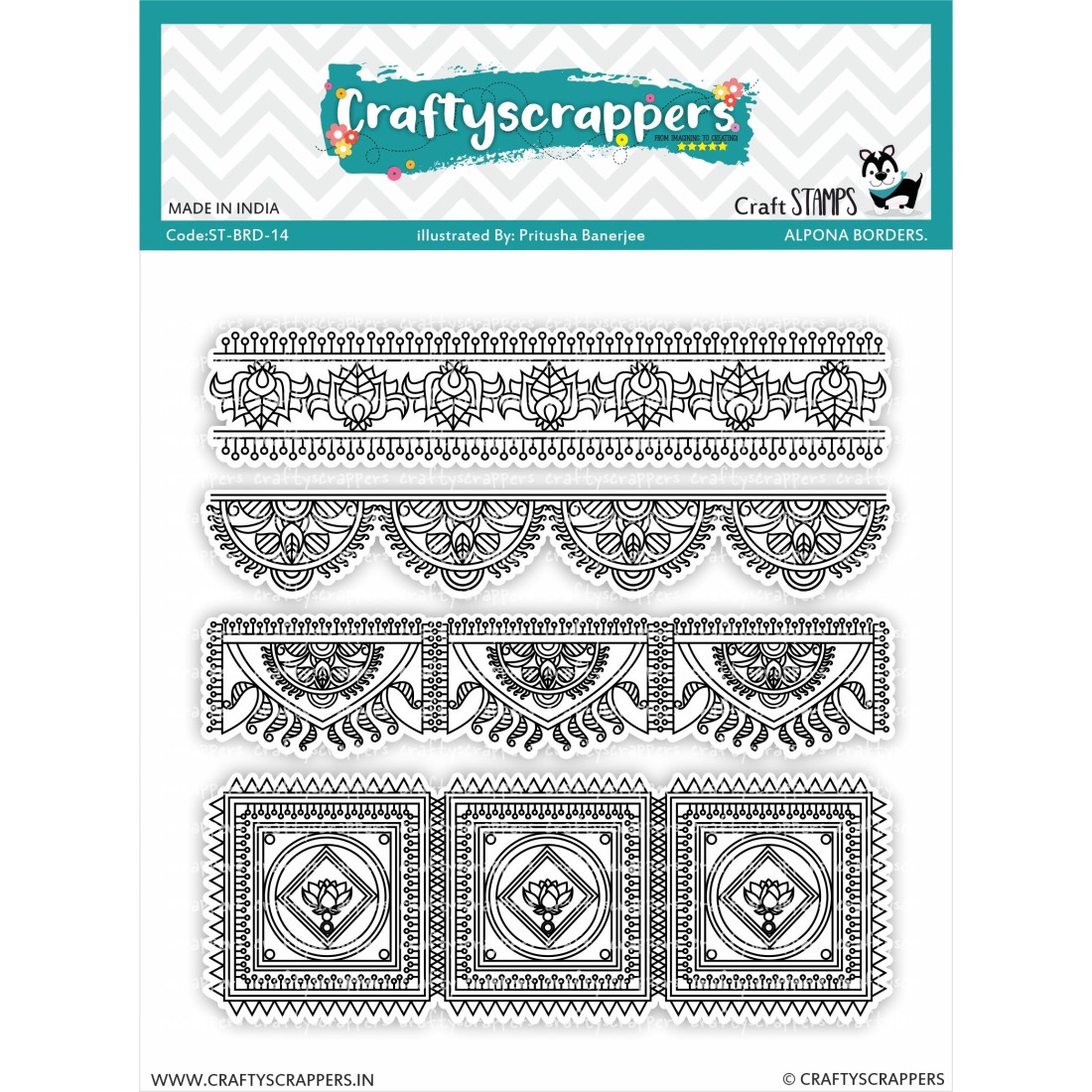 Craftyscrappers Stamps- ALPONA BORDERS