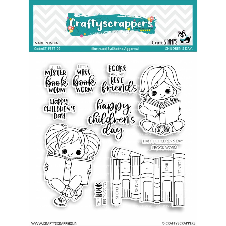 Craftyscrappers Stamps- CHILDREN'S DAY