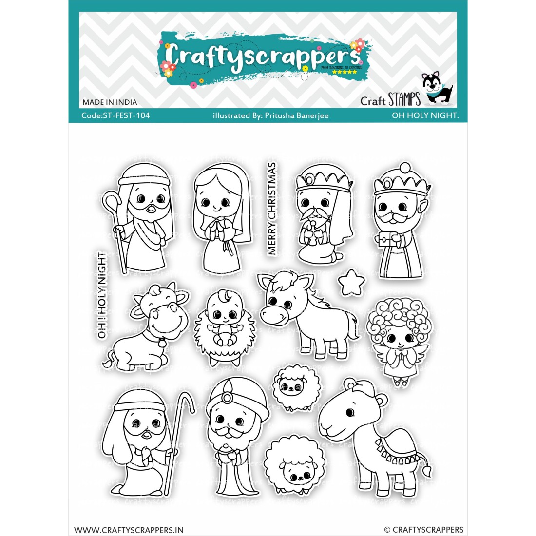 Craftyscrappers Stamps- NATIVITY