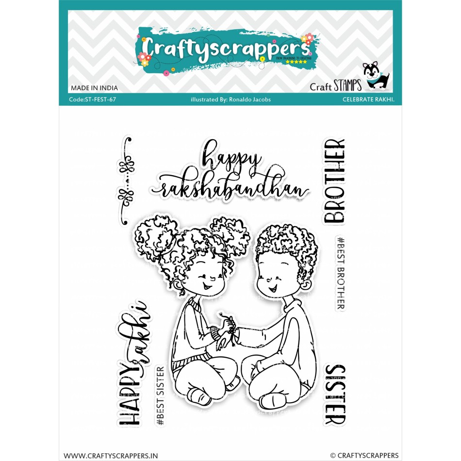 Craftyscrappers Stamps- CELEBRATE RAKHI