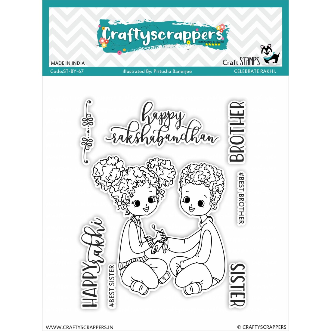 Craftyscrappers Stamps- CELEBRATE RAKHI