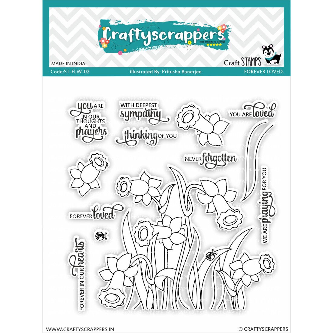 Craftyscrappers Stamps- FOREVER LOVED