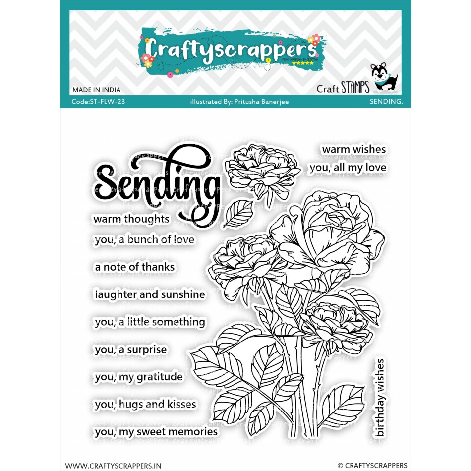 Craftyscrappers Stamps- SENDING