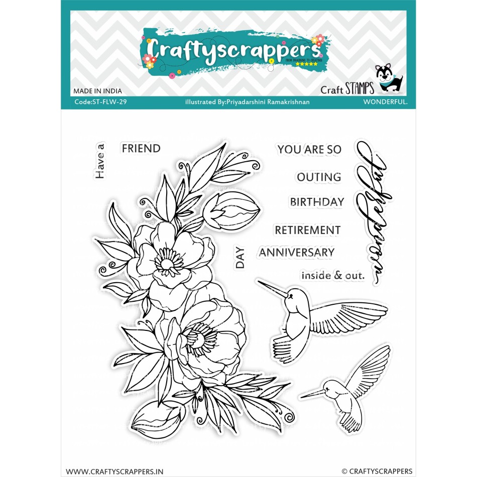 Craftyscrappers Stamps- WONDERFUL