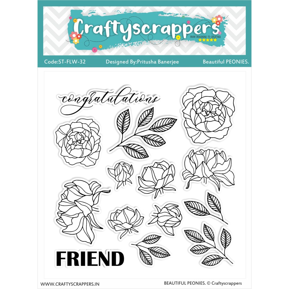 Craftyscrappers Stamps- BEAUTIFUL ROSES