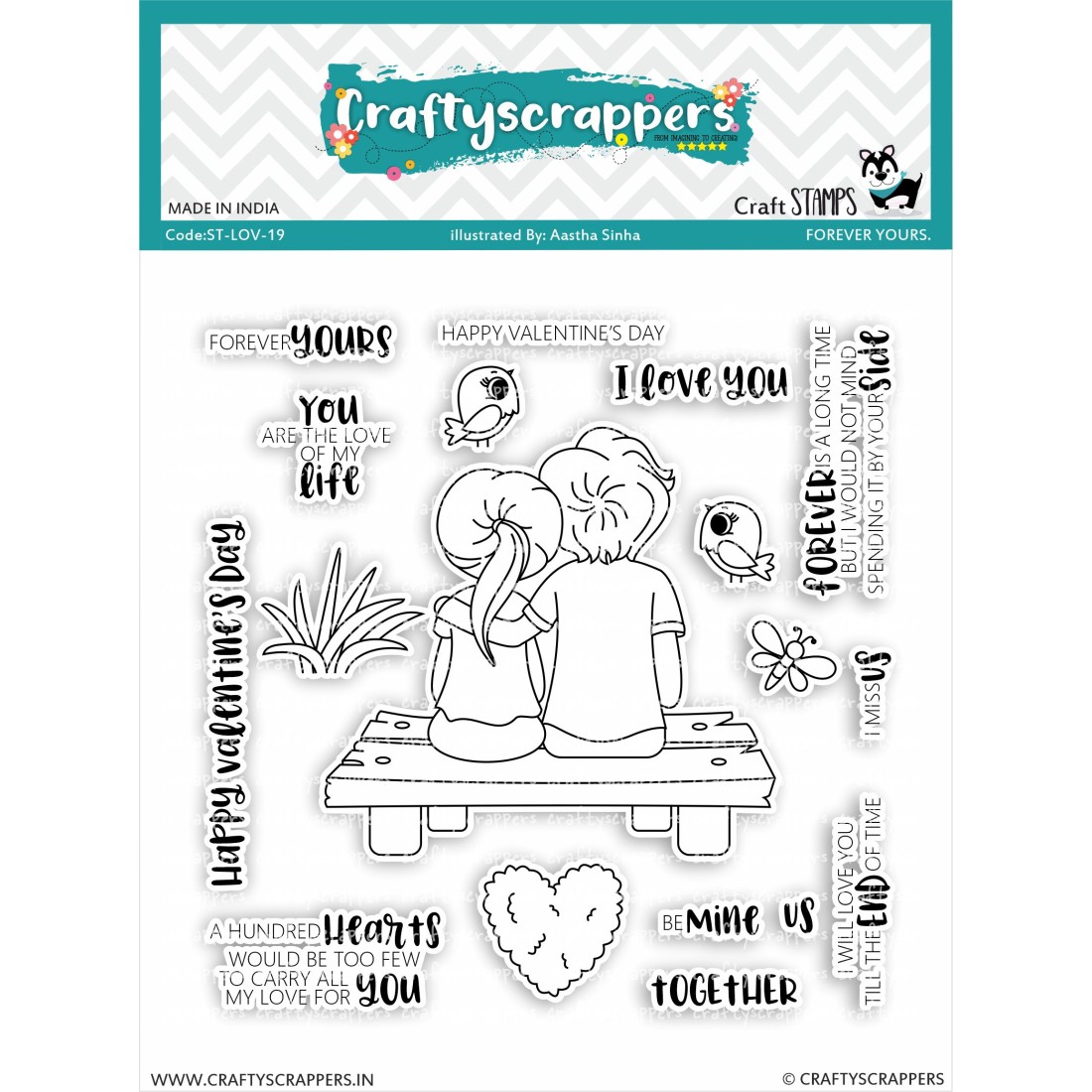 Craftyscrappers Stamps- FOREVER YOURS