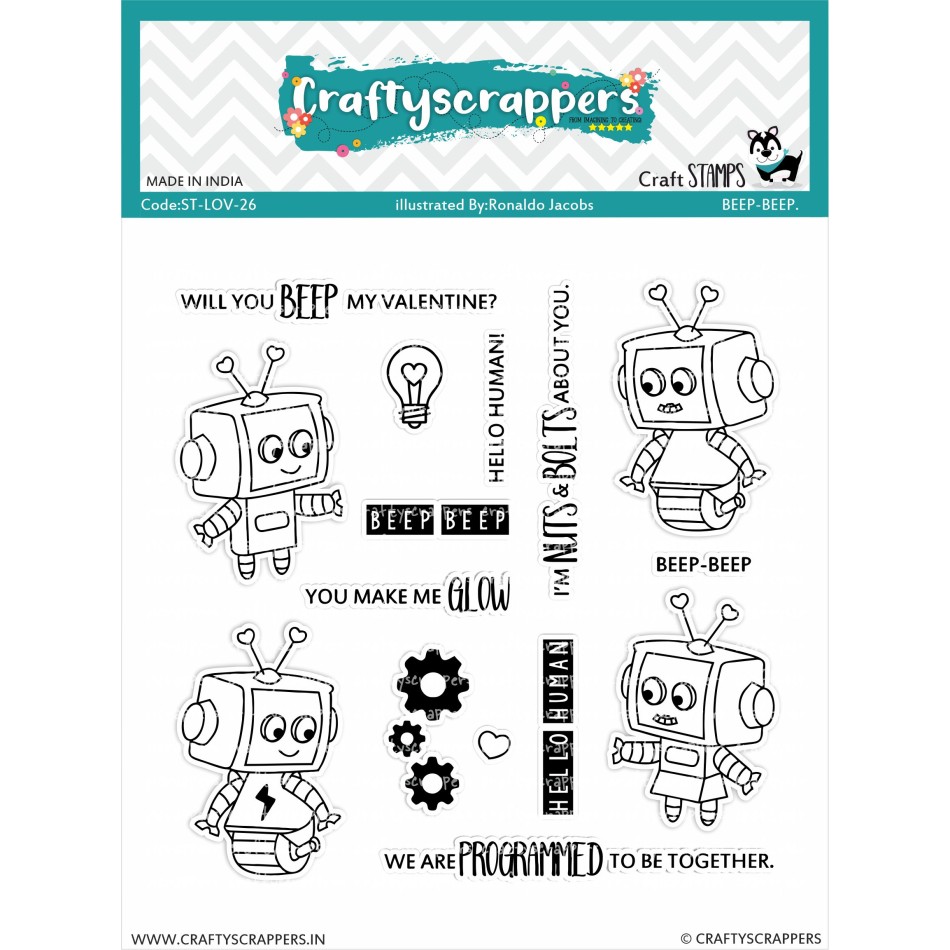 Craftyscrappers Stamps- BEEP-BEEP