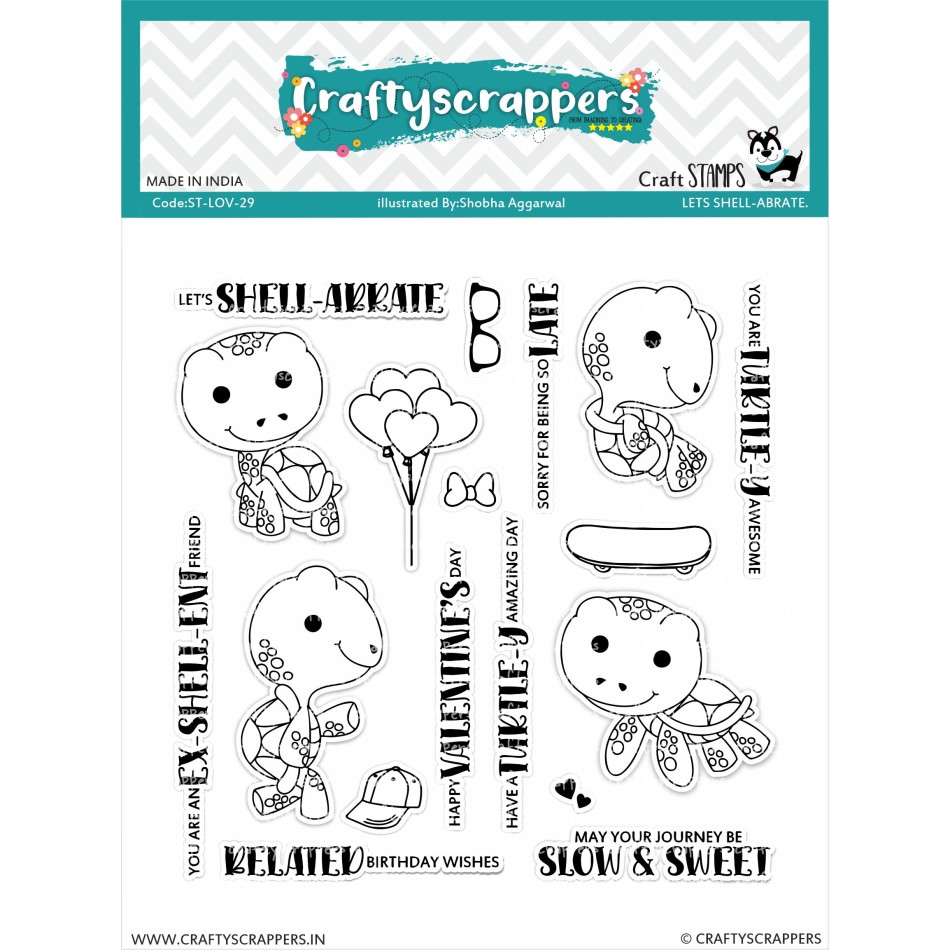 Craftyscrappers Stamps- LET'S SHELLABRATE
