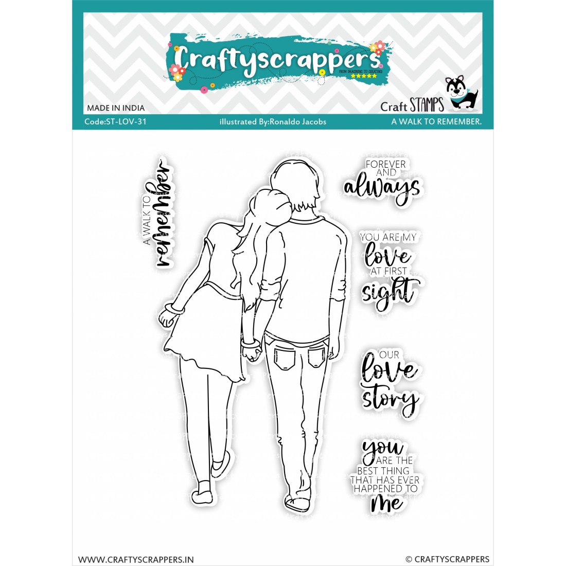 Craftyscrappers Stamps- A WALK TO REMEMBER