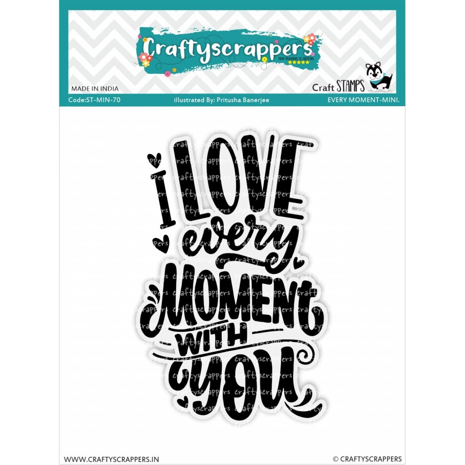Craftyscrappers Mini Stamps- EVERY MOMENT-MINI