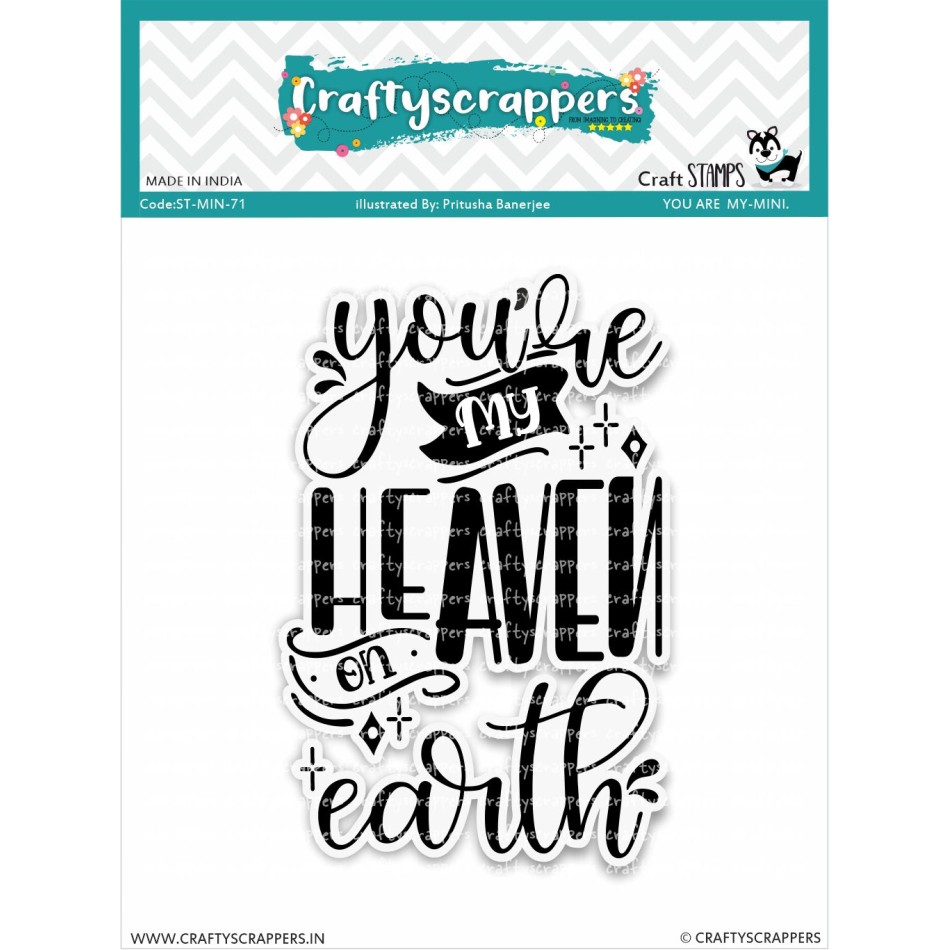 Craftyscrappers Mini Stamps- YOU ARE MY-MINI