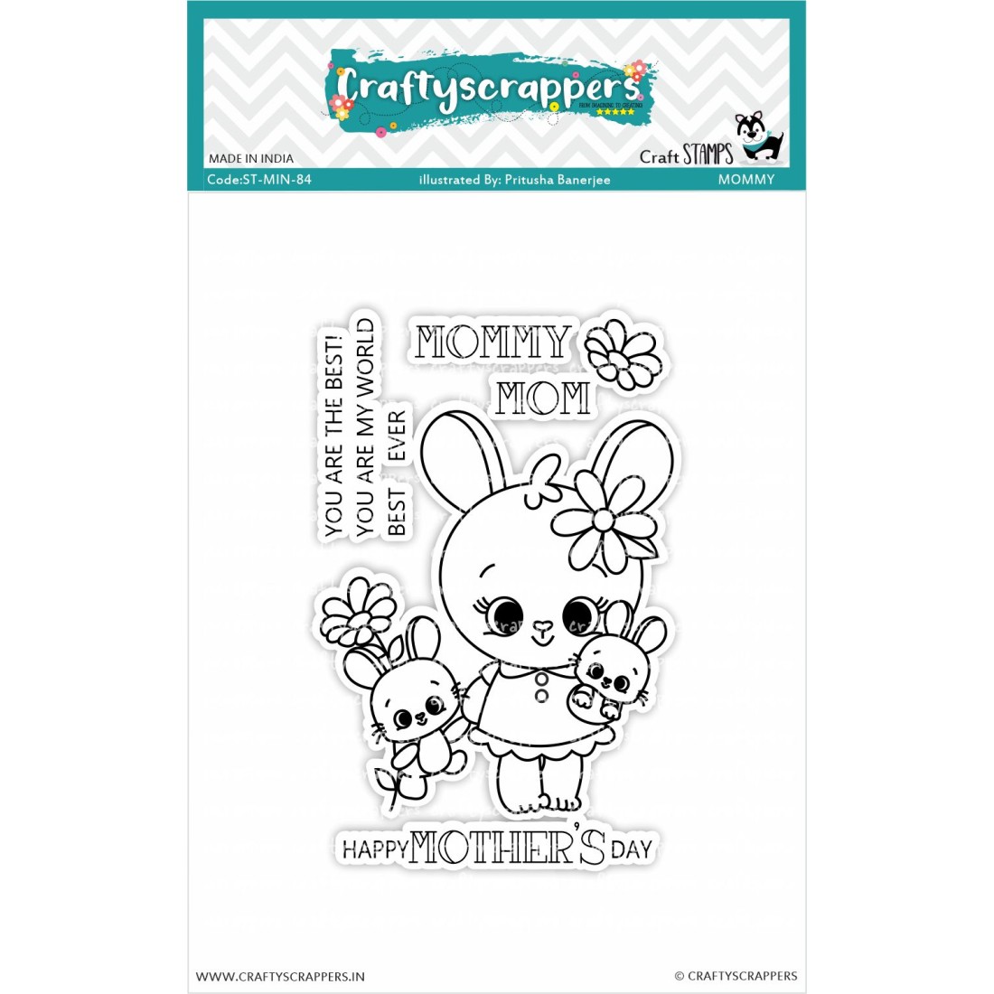 Craftyscrappers Mini Stamps- MOMMY