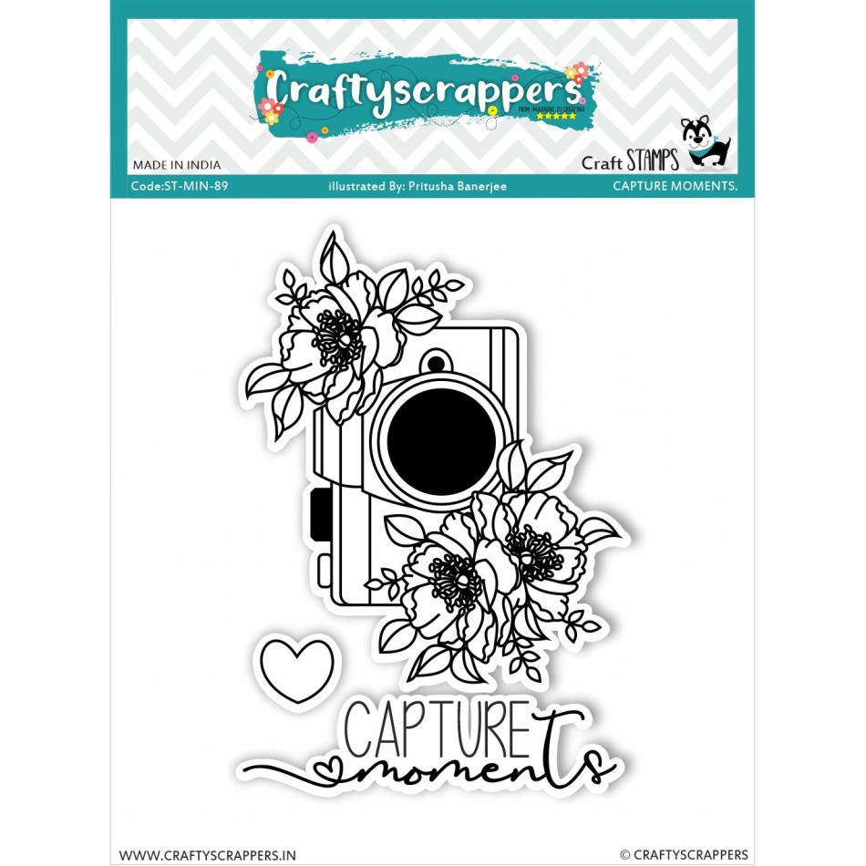 Craftyscrappers Mini Stamps- Capture moments