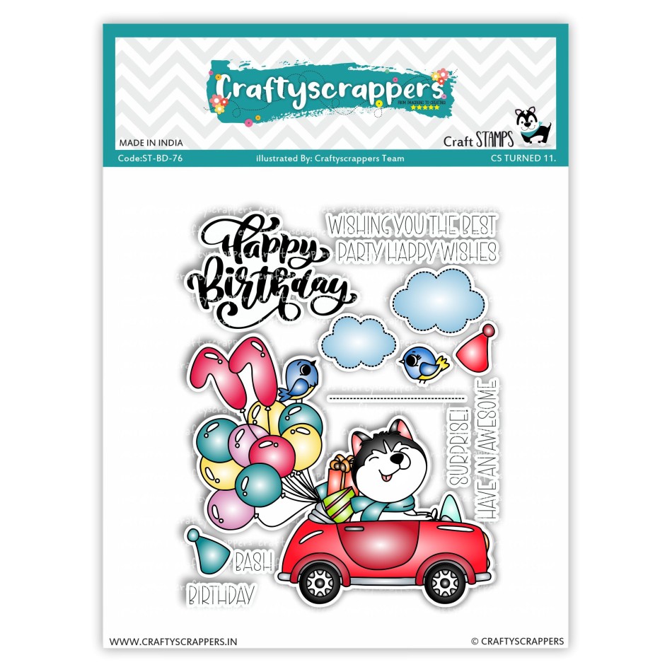 Craftyscrappers Stamps- Craftyscrappers Turned 11