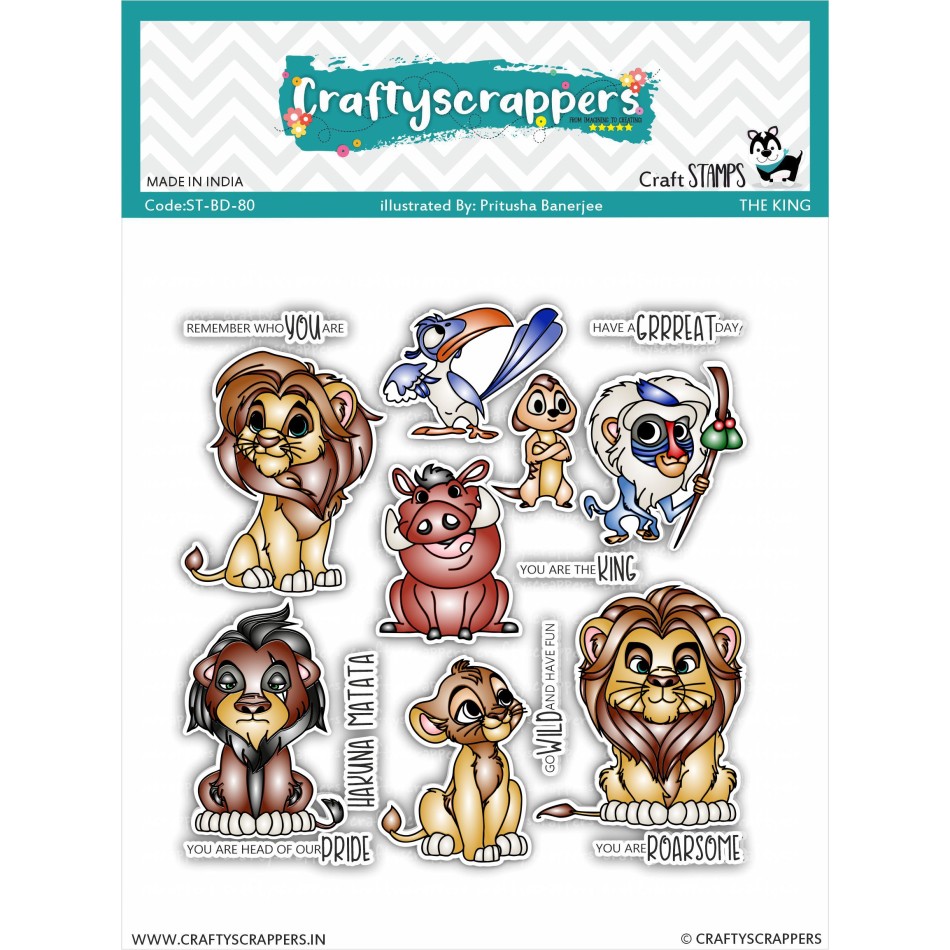 Craftyscrappers Stamps- THE KING