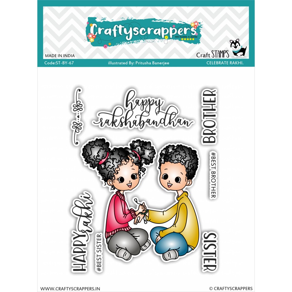 Craftyscrappers Stamps- CELEBRATE RAKHI