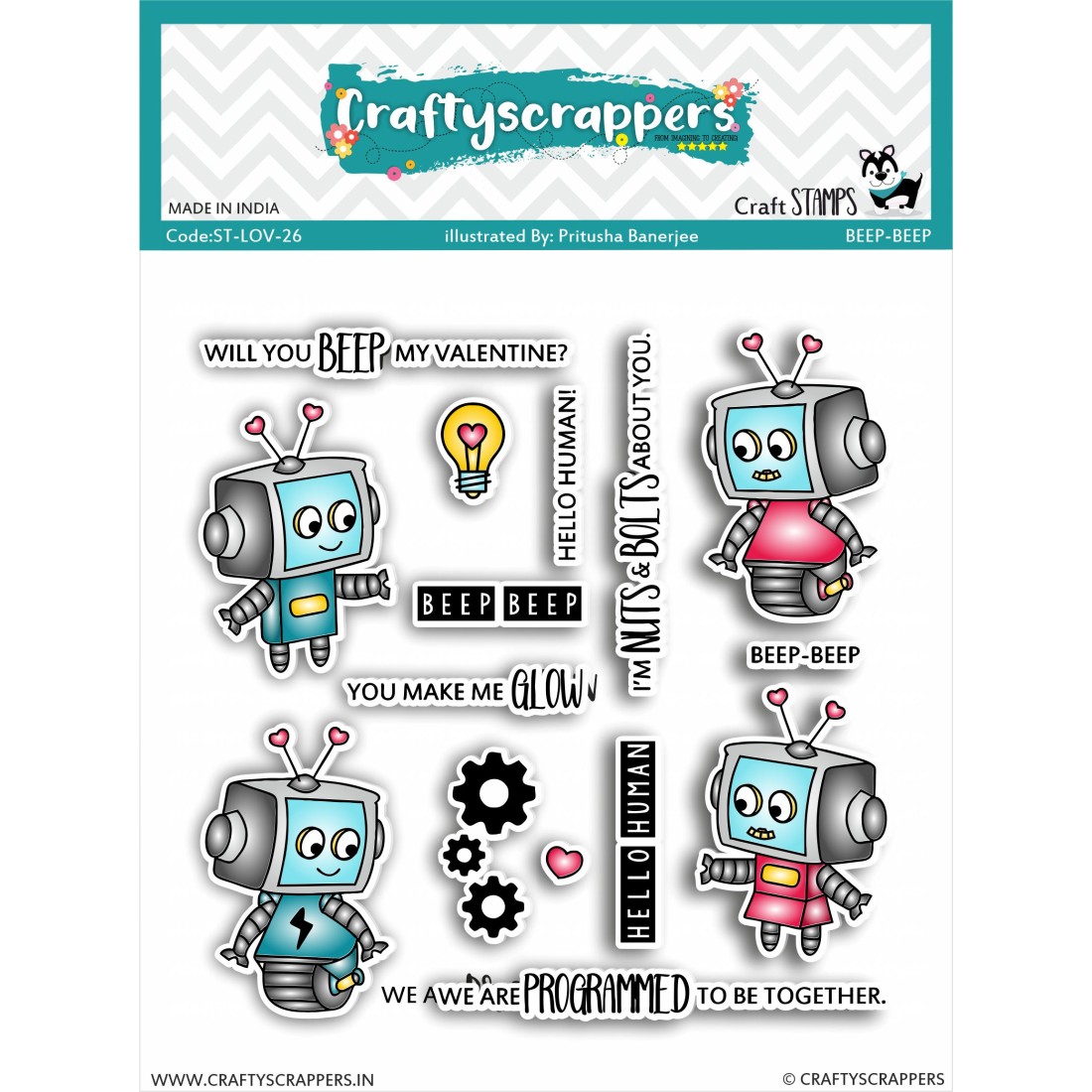 Craftyscrappers Stamps- BEEP-BEEP